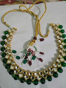 New Green Kundan Necklace