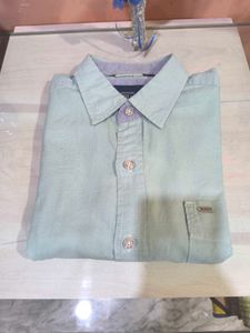 Sky Blue Solid Shirt From H.D.Lee.