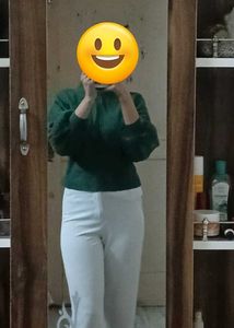 White Korean trousers