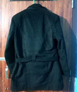 Elegant Black Overcoat For Women