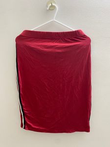 SHEIN Red Pencil Skirt