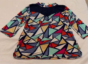 Shri lanka Fun Geometric Print Top Avirate brand