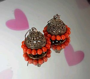 Traditional Oxidized Jhumka Earrings 😍✨️