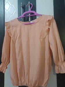 Peach Long Sleeve Top