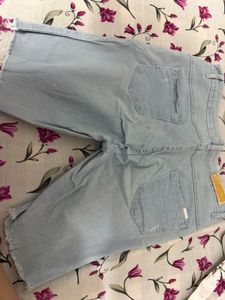 Light Wash Denim Shorts