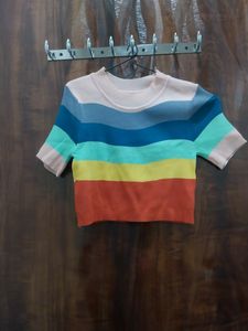 Rainbow Crop Top