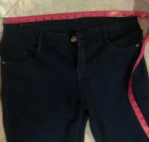 Never Wear Dark Blue Demin Jeans With Length 38