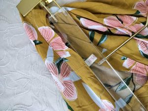 Mustard Yellow Floral Top Super Soft