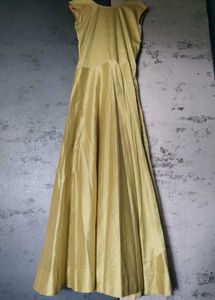 Elegant Lime Green Anarkali Dress