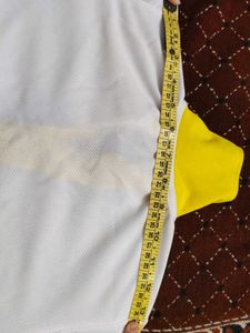 White &amp; Yellow Polo Shirt