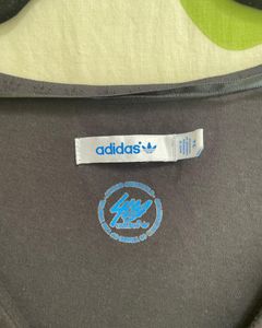 Adidas Ruffled Dress With Functional Zip Detail