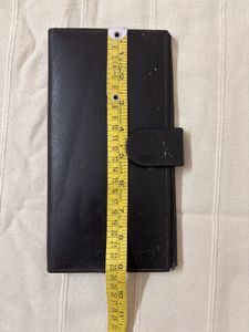 Genuine Leather Black Ladies Wallet