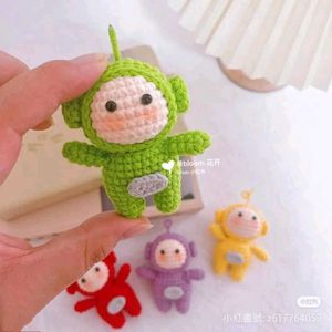 Teletubbies Crochet Charms