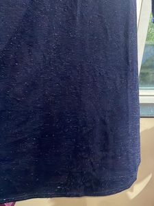 Blue Flared Shimmer Dress