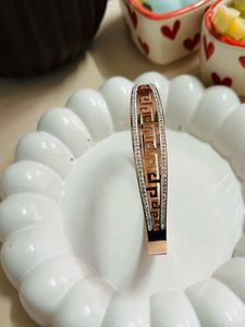 Rose Gold & Crystal Bangle