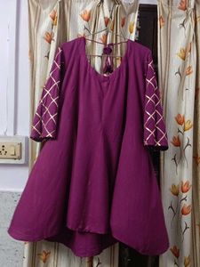 Beautiful Flared Kurta With Tassels