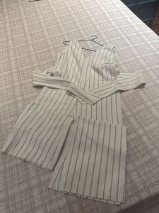 Striped V-Neck Dress