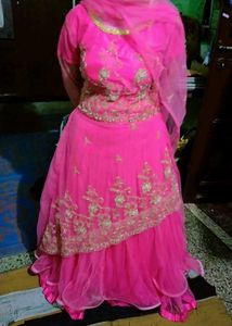 Pink 🩷 Gown/Anarkali Suit &#34;Women&#34; I 36in