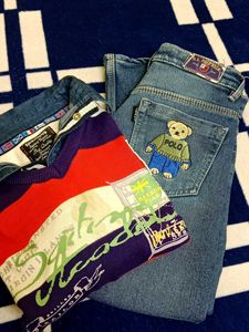 8-10 year boy jeans and sweatshirt
