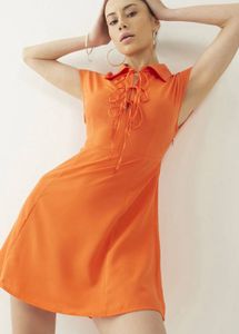 Chic Orange Mini Dress