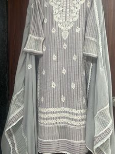 Classy Pure Cotton Grey Kurta Sets