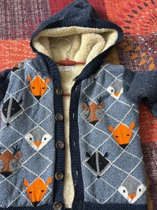 FirstCry Baby Winter Blue Jacket