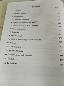 Class IX Standard Mathematics Textbook
