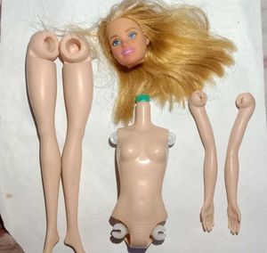 Dismantled Barbie Doll Parts