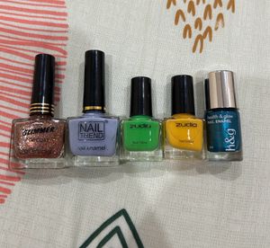 Set Of 5 Nail Colour