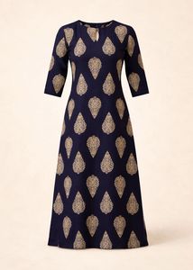 Elegant Printed Kurta Dress