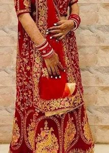 Stunning Red & Gold Bridal Lehenga