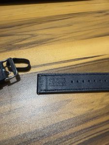 Black Leather Watch Strap
