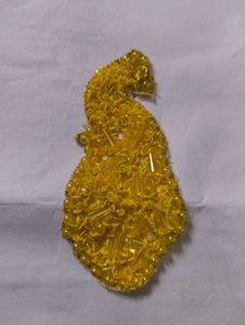 Yellow Beaded Broch