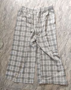 Plaid Culottes with Belt