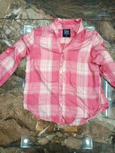 Pink Plaid Shirt