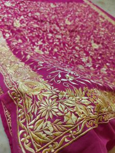 Thread Work Beautiful 😍 Saree Pink 🩷