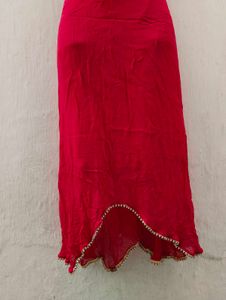 High Neck Mirror Work Kurti