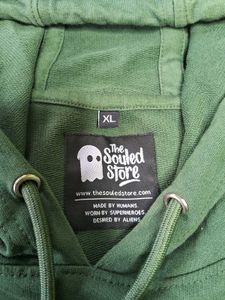 Hoodie Dress: Olive Green