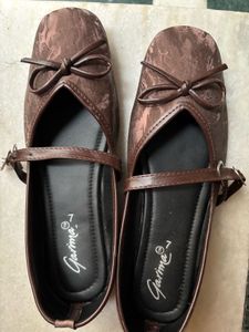 Cute Bronze Ballerinas