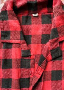 Red &amp; Black Checkered Shirt