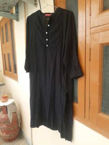 Black solid kurta 💕