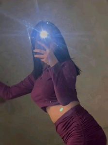 Purple Co-ord Skirt Set
