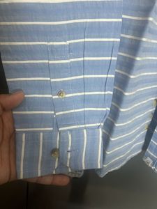 UCB KIDS WHITE STRIPED FORMAL SHIRT-size XL