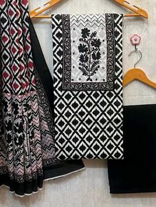 Cotton Unstitched Dress Set