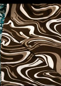 Swirl Print Mini Skirt