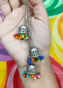Long Multicolor Jhumka