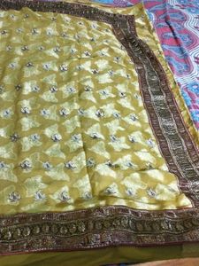 Gorgeous Gold Embellished Saree