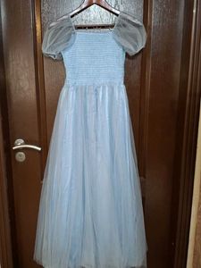 Girls Blue Tulle Dress