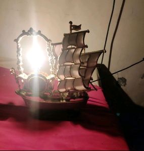 Ship Night Lamp Wit Clock