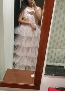 Pink Barbie Gown For Birthday
